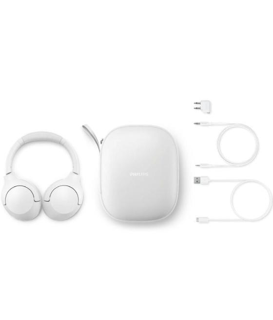 Auriculares inalámbricos philips tah8506/ con micrófono/ bluetooth/ blancos