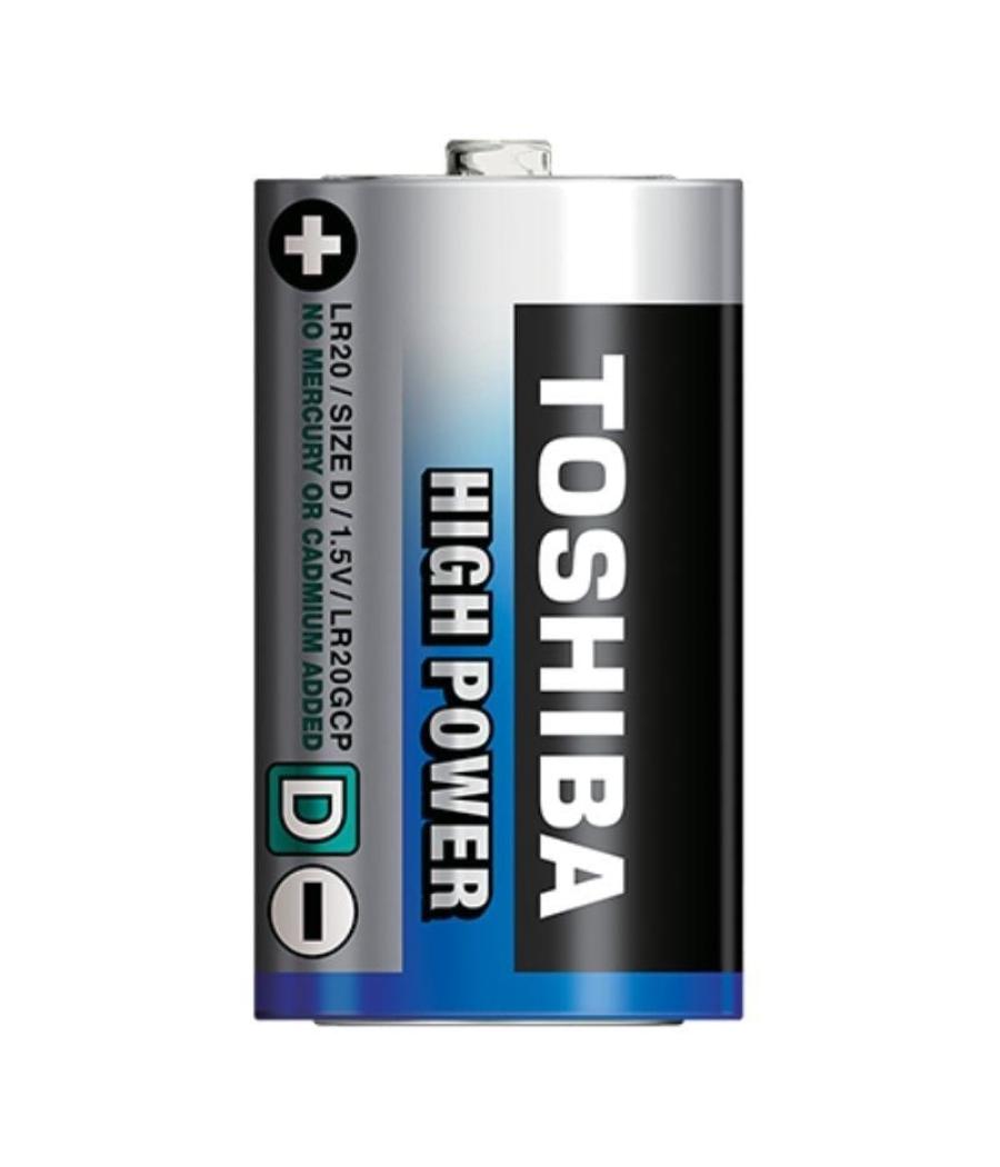 Pack de 2 pilas d 2 toshiba lr20/ 1.5v/ alcalinas