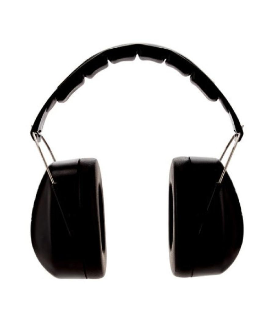 Cascos orejeras acolchadas con diadema plegable proteccion auditiva peltor 90563e-1 snr-30db negro 3m 7100333470