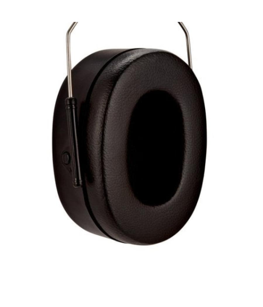 Cascos orejeras acolchadas con diadema plegable proteccion auditiva peltor 90563e-1 snr-30db negro 3m 7100333470