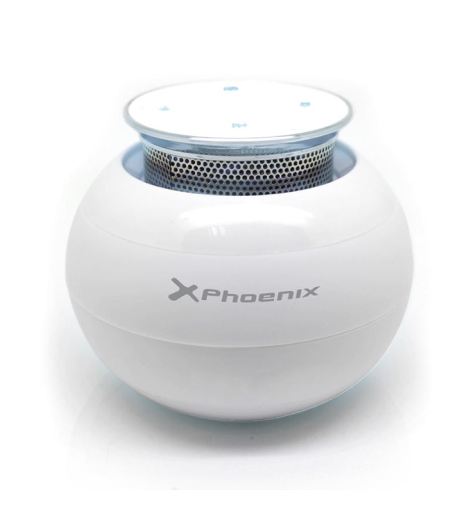 Altavoz portatil phoenix ufoboom tactil blanco