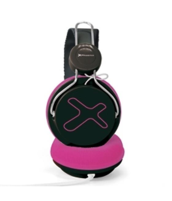 Auriculares con microfono phoenix 720 air fucsia