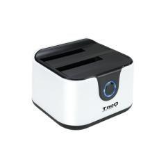 Tooq TQDS-802BW Dock Station Doble Bahía HDD Ne/Bl - Imagen 6