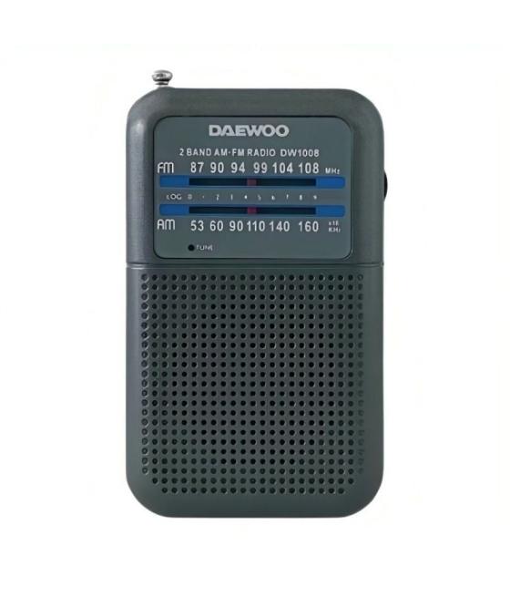 Radio portátil daewoo dw1008/ gris