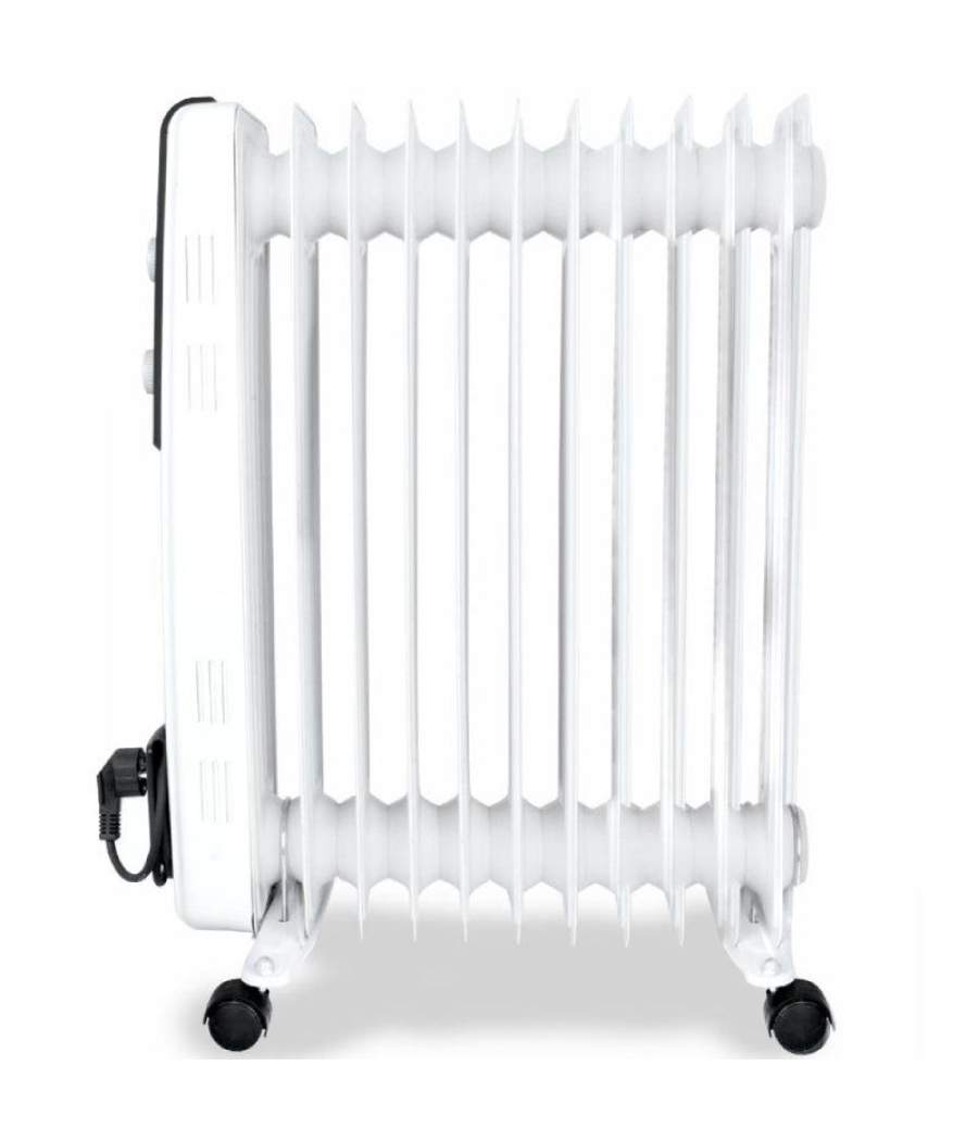 Radiador de aceite orbegozo rf 2500a/ 3 potencias/ 1000-1500-2500w/ 11 elementos caloríficos