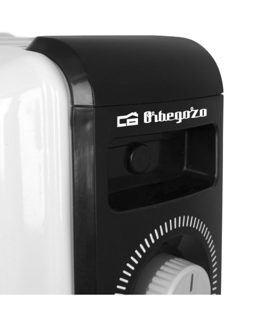 Radiador de aceite orbegozo rf 2500a/ 3 potencias/ 1000-1500-2500w/ 11 elementos caloríficos