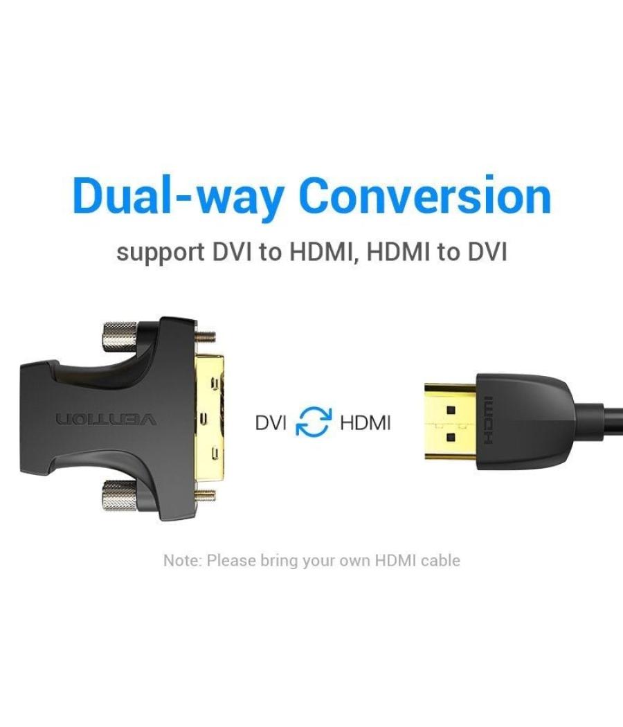 Adaptador hdmi vention ailb0/ hdmi hembra - dvi (24+1) macho