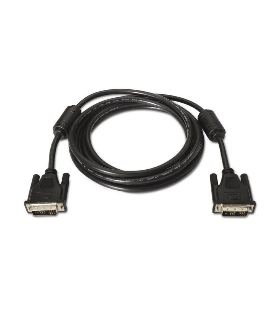 Cable dvi aisens a117-0086/ dvi-d macho - dvi-d macho/ hasta 3w/ 10mbps/ 1.8m/ negro