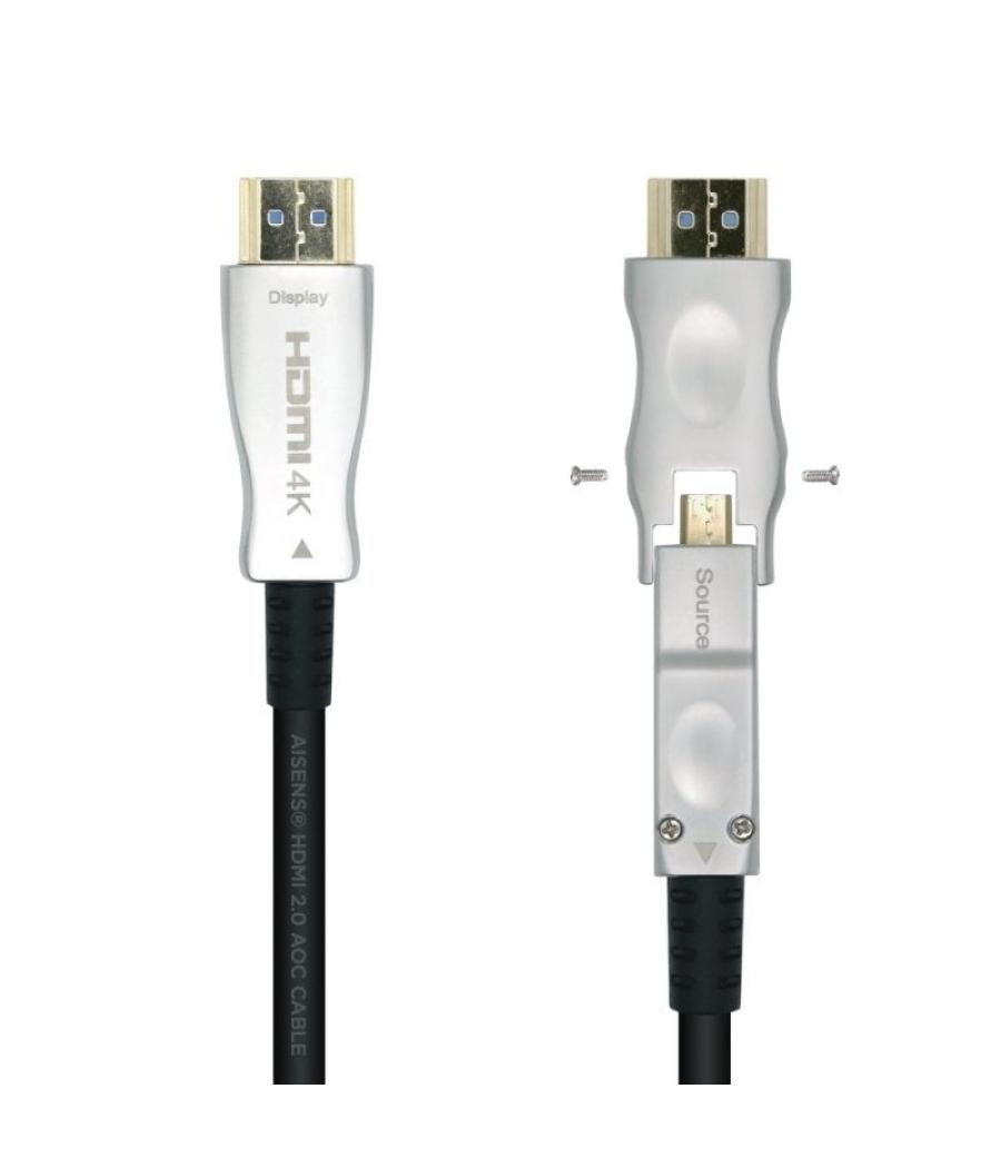 Cable hdmi 2.0 aoc 4k desmontable aisens a148-0512/ hdmi macho / d macho - hdmi macho/ 30m/ negro