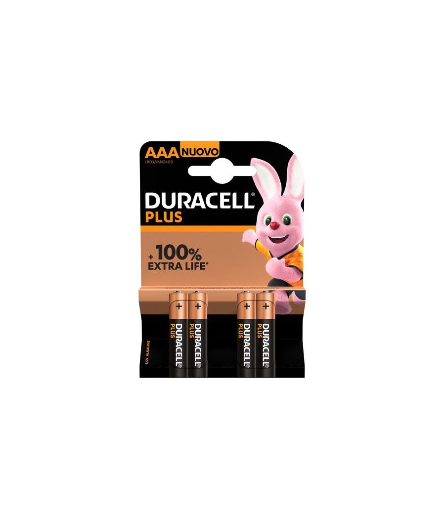Duracell Pila Alcalina Plus Power LR3 AAA Pack-4 - Imagen 2