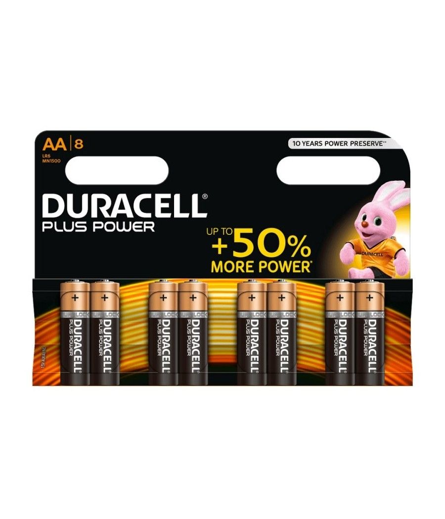 Duracell Plus Power Pila Alcalina AA LR6 Blister*8 - Imagen 3