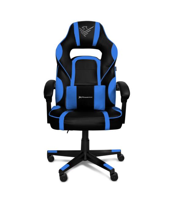 Silla gaming phoenix trophy cuero pu azul