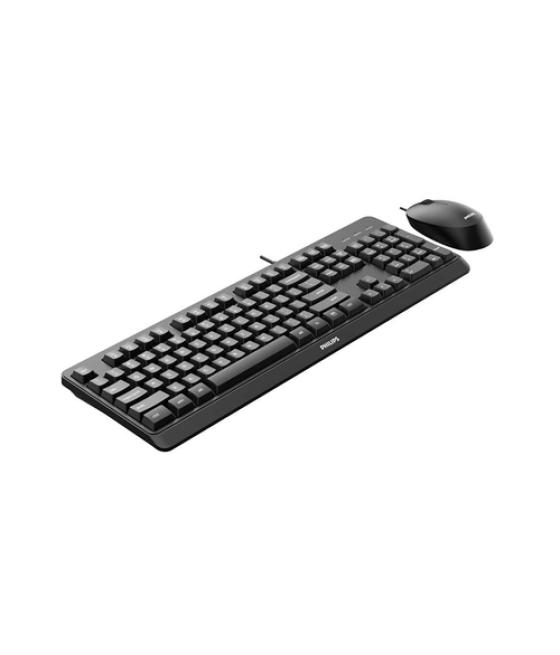 Philips 2000 series SPT6207BL/16 teclado Ratón incluido USB QWERTY Inglés Negro