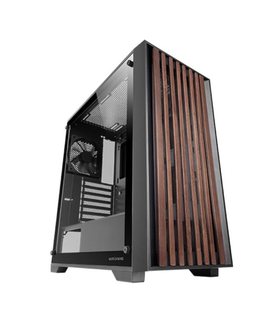 Caja semitorre atx mc-wood negro mars gaming