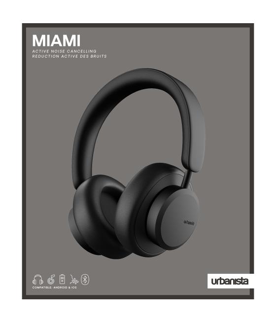 Auriculares urbanista diadema inalambricos cancelacion de ruido miami midnight black