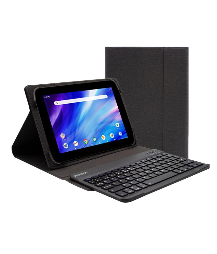 Funda con teclado nilox para tablet 10.5pulgadas bluetooth negro