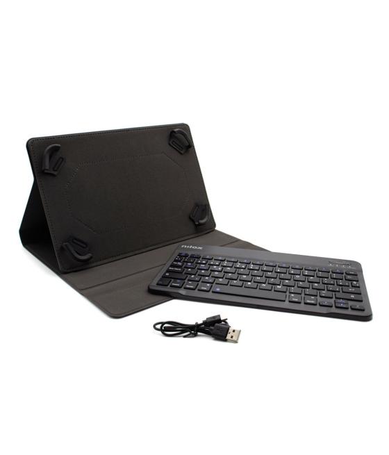 Funda con teclado nilox para tablet 10.5pulgadas bluetooth negro