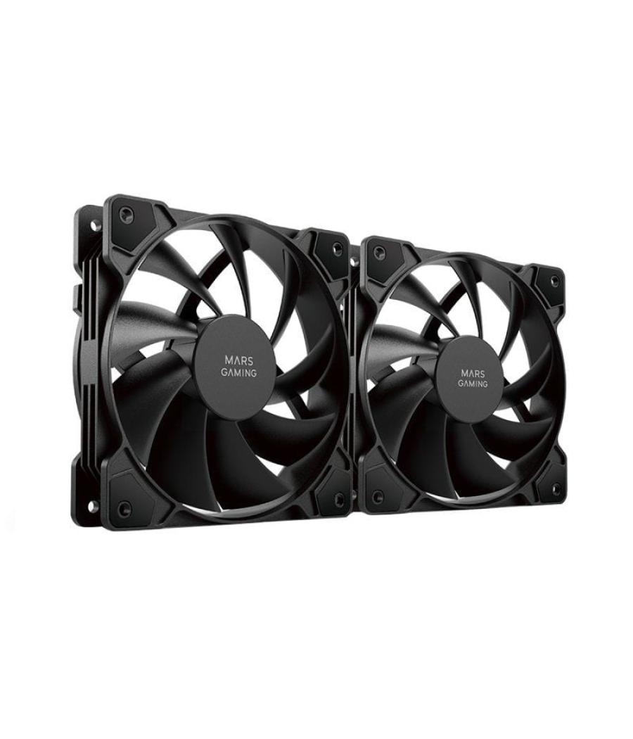 Pack 2 ventiladores mars gaming mf-pwmx2/ 12cm