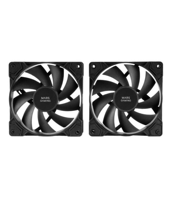 Pack 2 ventiladores mars gaming mf-pwmx2/ 12cm