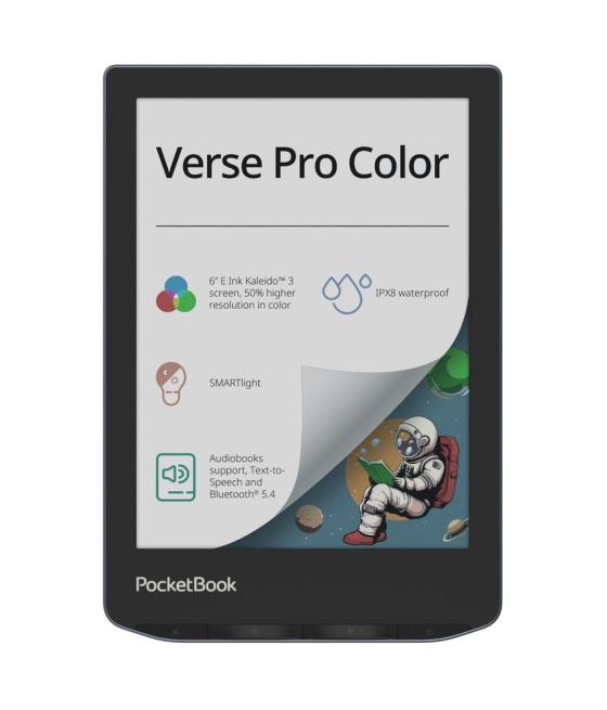 Libro electronico ebook pocketbook verse pro color ereader 6pulgadas 16 gb stormy sea