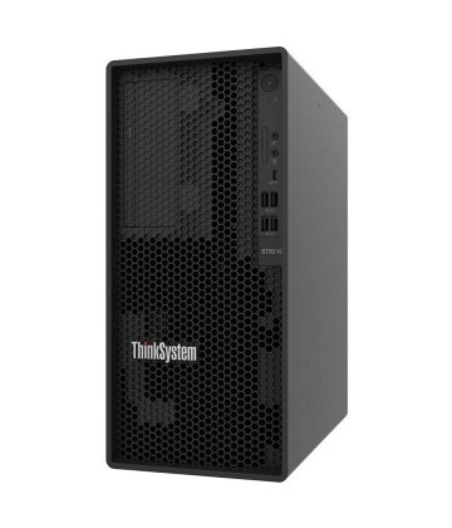 Servidor torre lenovo st50 v2 e-2324g (4 core 3,1ghz 8mb 65w) 1x16gb 2x1tb sata 500w