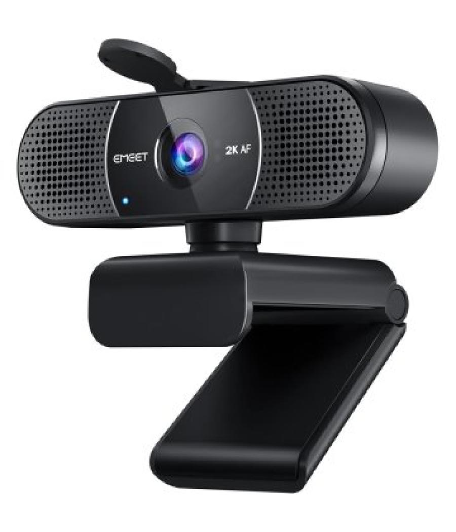 Webcam emeet c960 2k 1080p usb, 2 micros, distancia focal max 5000mm