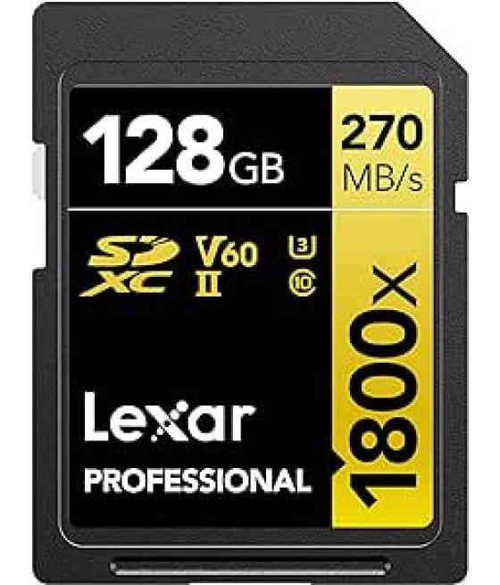 Lexar lsd1800128g-bnnng memoria flash 128 gb sdxc uhs-ii clase 10