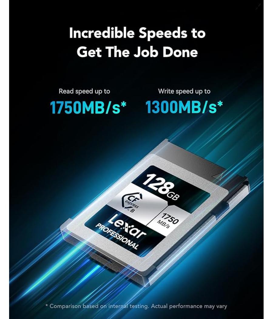 Lexar 256gb professional silver plus sdxc uhs-i cards, up to 205mb/s read 150mb/s write c10 v30 u3