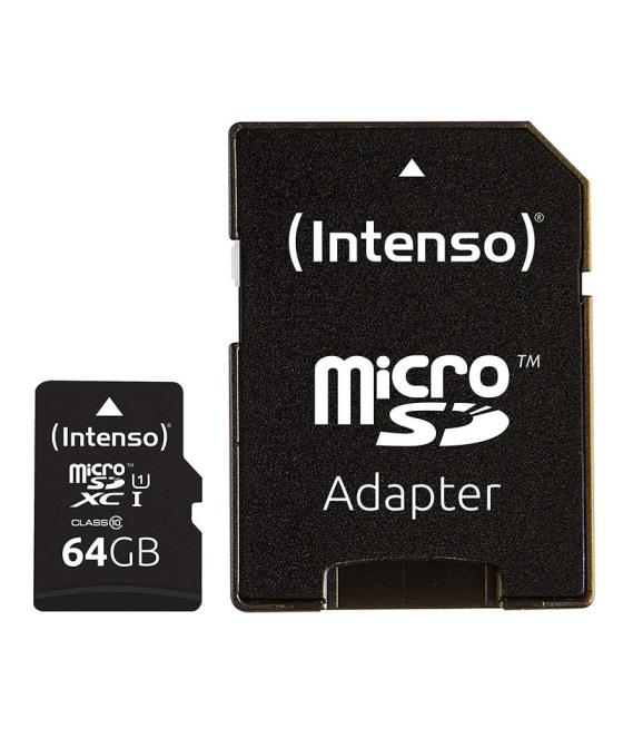 Tarjeta micro sd intenso 64gb uhs - i cl10 pro + adaptador sd