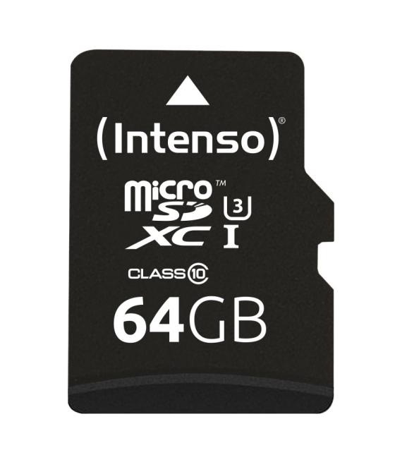 Tarjeta micro sd intenso 64gb uhs - i cl10 pro + adaptador sd