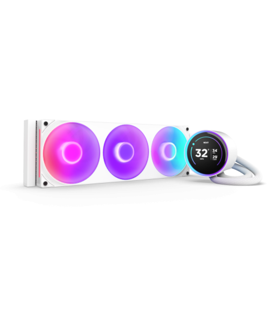 Nzxt kraken elite 360 rgb procesador sistema de refrigeración líquida todo en uno 12 cm blanco 1 pieza(s)