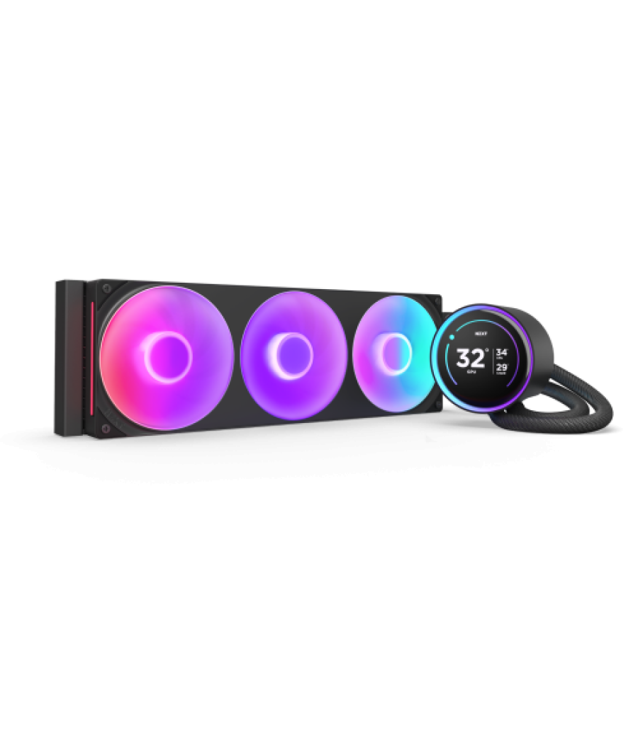 Nzxt kraken elite 360 rgb procesador sistema de refrigeración líquida todo en uno 12 cm negro 1 pieza(s)