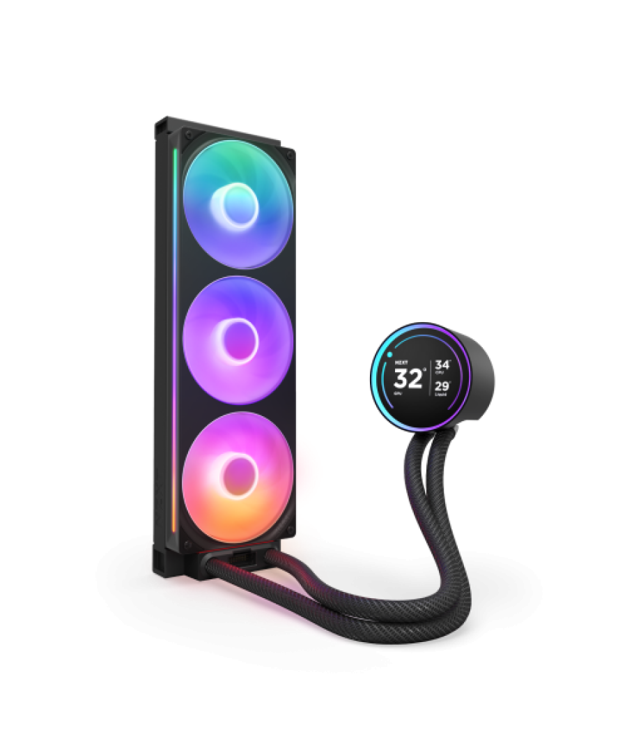 Nzxt kraken elite 360 rgb procesador sistema de refrigeración líquida todo en uno 12 cm negro 1 pieza(s)