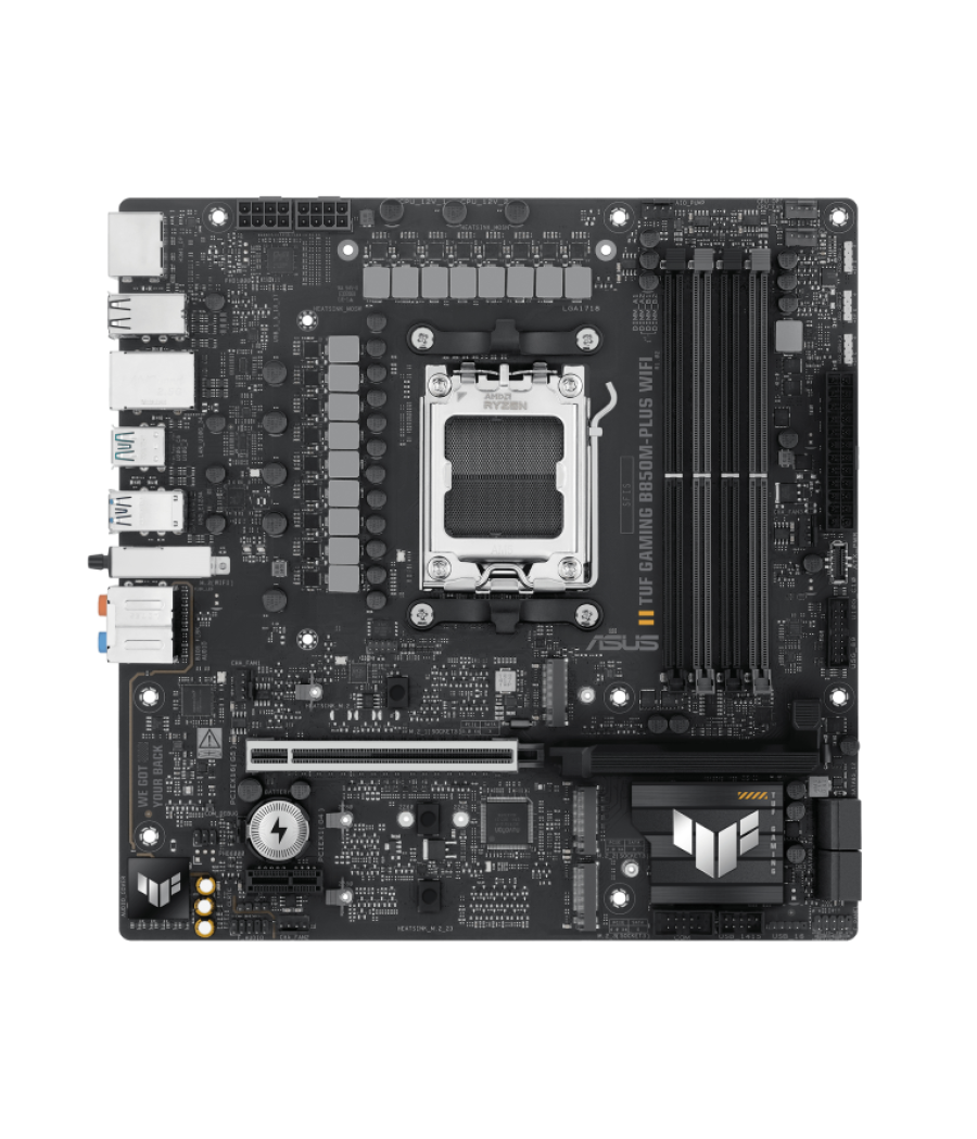 Placa base asus tuf gaming b850-m plus wifi pci-e x16 gen5, m.2 gen5