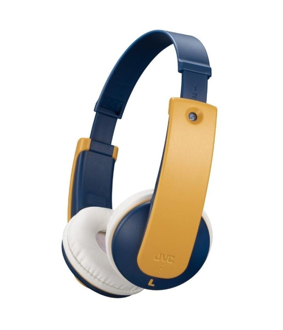 Auriculares infantiles inalámbricos jvc tinyphone ha-kd10w/ bluetooth/ amarillos y azules