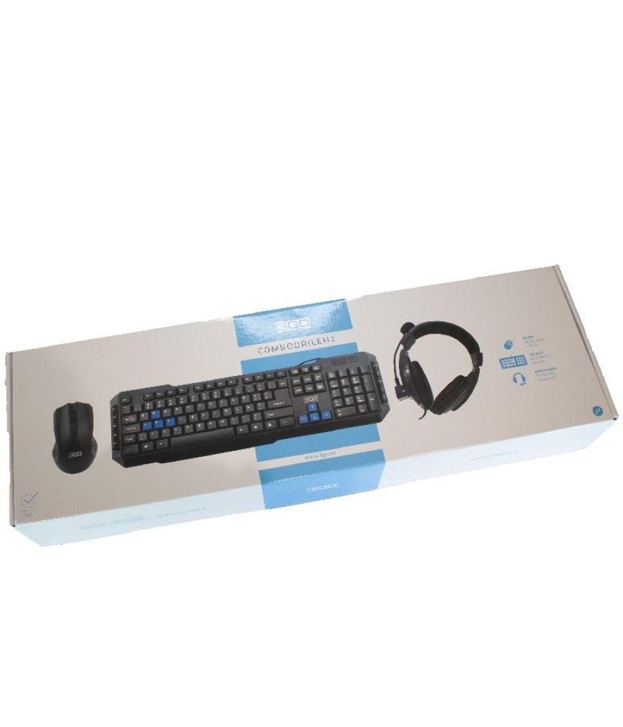 Pack gaming 3go combodrileh 2/ teclado + ratón + auriculares