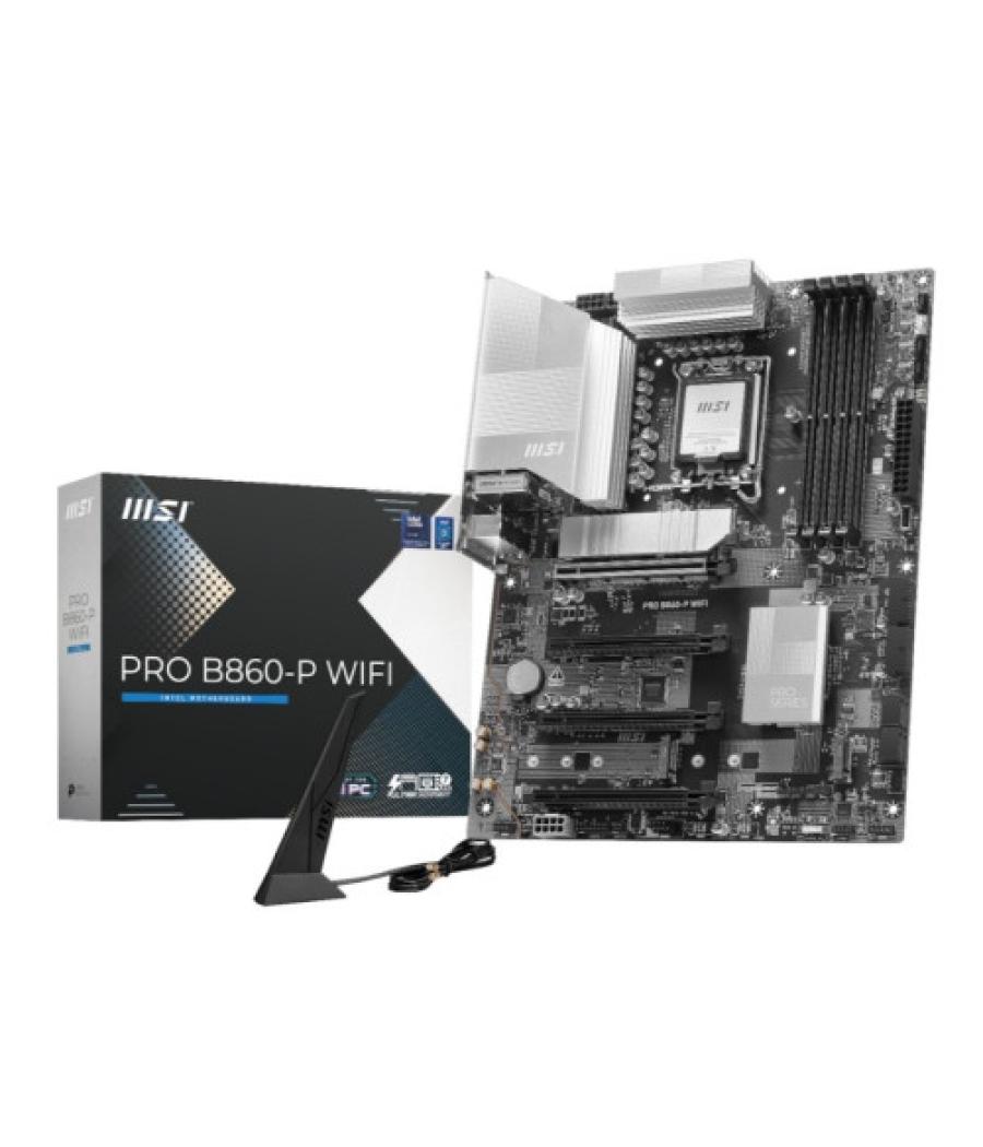 Placa msi pro b860-p wifi,intel,1851,b860,4ddr5,usb 10gbps,wifi,atx
