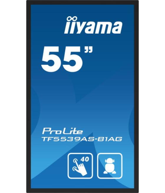 Iiyama tf5539as-b1ag pantalla de señalización pantalla plana para señalización digital 138,7 cm (54.6") led 500 cd / m² 4k ultra