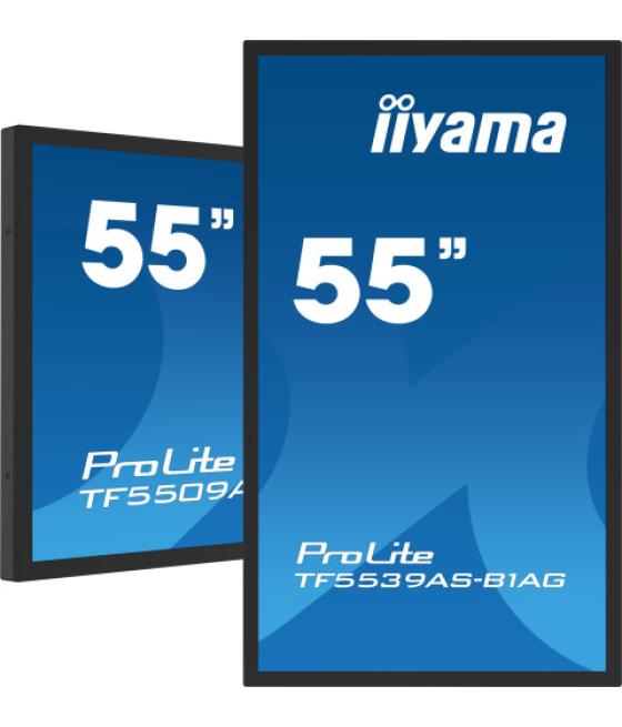 Iiyama tf5539as-b1ag pantalla de señalización pantalla plana para señalización digital 138,7 cm (54.6") led 500 cd / m² 4k ultra