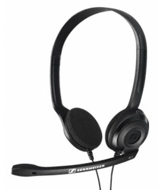 Auriculares epos sennheiser estereo con microfono negros pc 3 chat