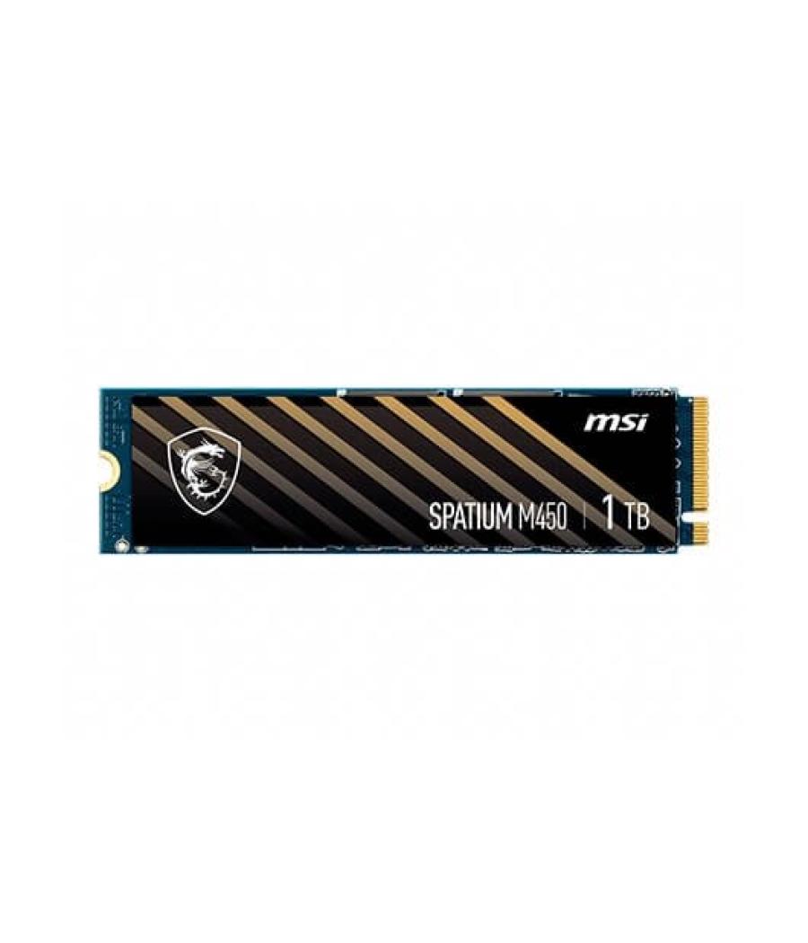 Disco duro interno solido ssd msi spatium m450 1tb m.2 nvme pcie4