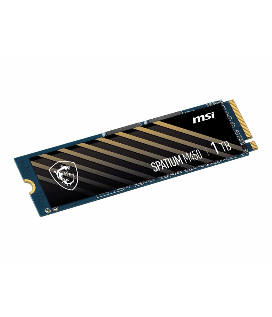 Disco duro interno solido ssd msi spatium m450 1tb m.2 nvme pcie4
