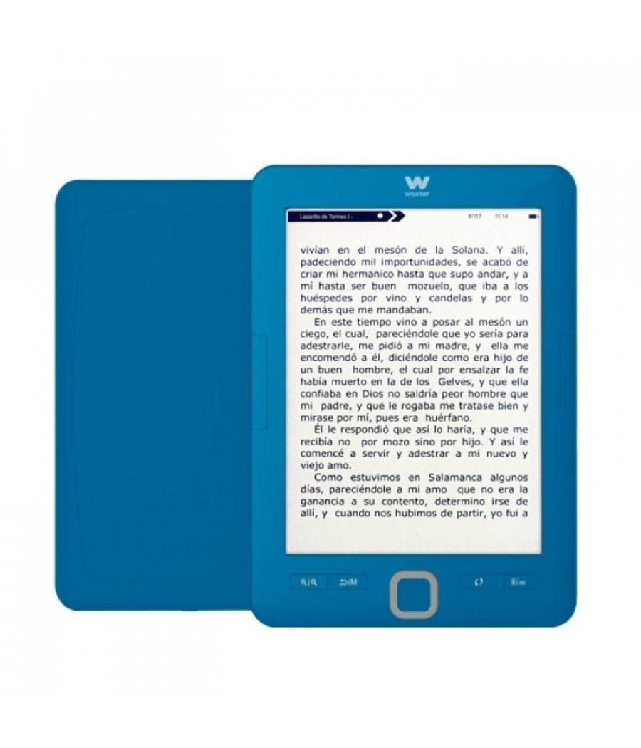 Libro electrónico ebook woxter scriba 195/ 6'/ tinta electrónica/ azul