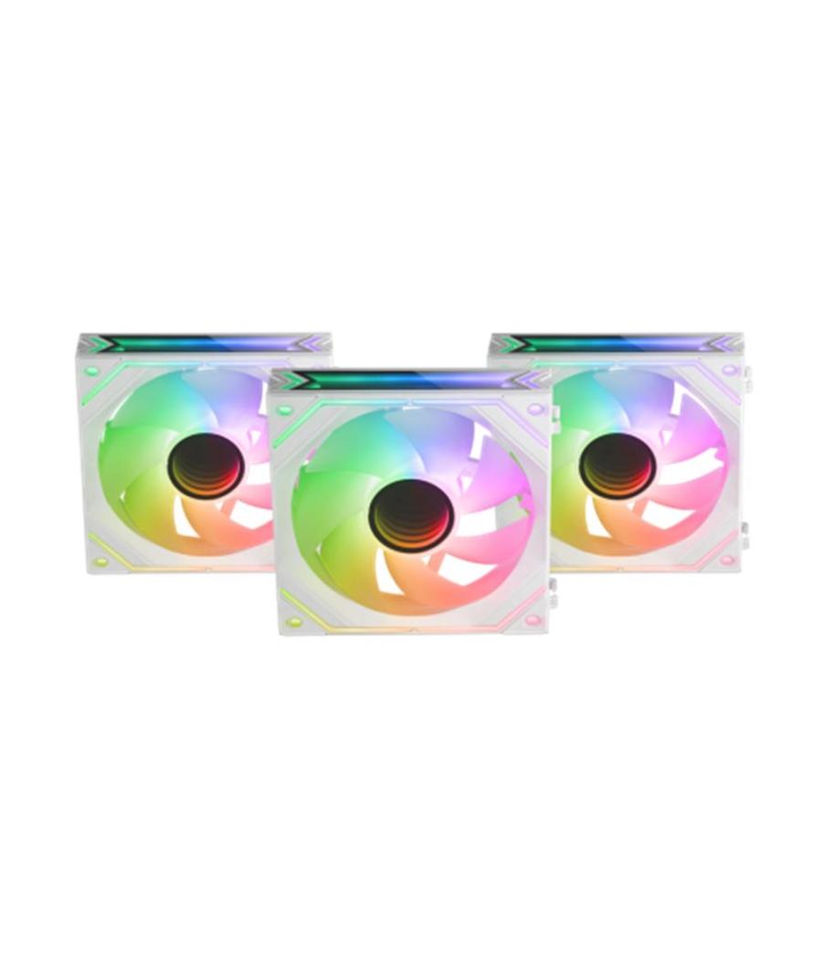 Ventilador mars gaming mf - linkfinity 3 x 120mm argb blanco