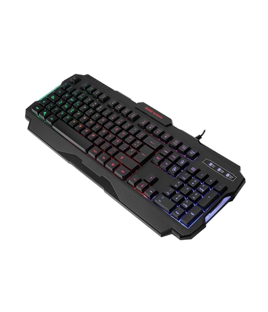 Kit teclado + mouse raton mars gaming mcp118 alfombrilla rainbow