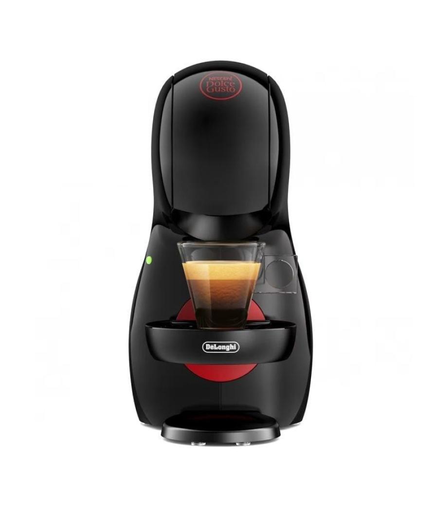 Cafetera de cápsulas delonghi piccolo xs edg210/ negra y roja