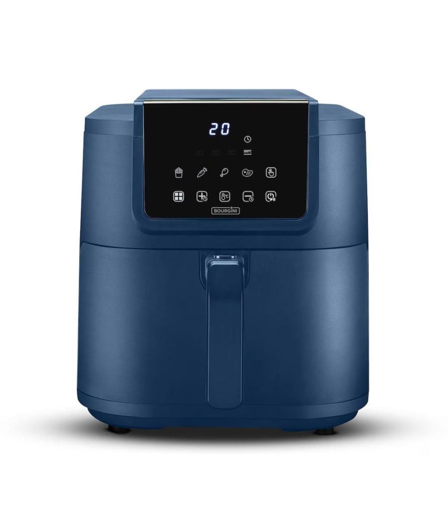 Freidora de aire bourgini airfryer slim ceramica 8l 1700w color azul