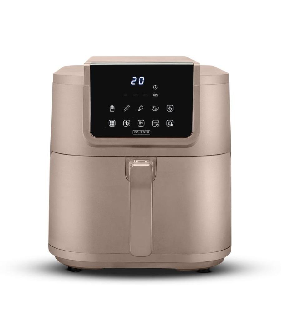 Freidora de aire bourgini airfryer slim ceramica 8l 1700w color beige