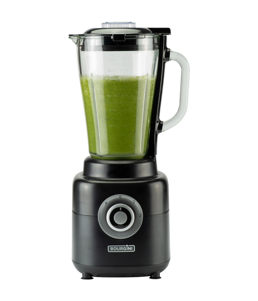 Batidora de vaso bourgini powerblender cristal 1.7l 1000w vaso extra