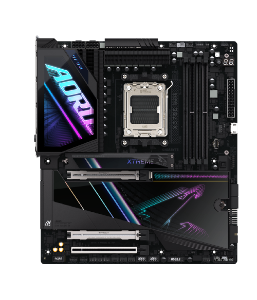 Placa gigabyte x870e aorus xtreme ai top,amd,am5,x870e,4ddr5,256gb,2usb4+hdmi,4sata3+2m.2,2lan10gb+wifi7+bt5.3,10usb3.2,e-atx